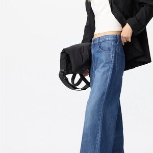 UNIQLO Wide Flare High-Rise Jeans – Classic Blue Denim (Women’s)